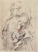 Peter Paul Rubens Girl sketch painting